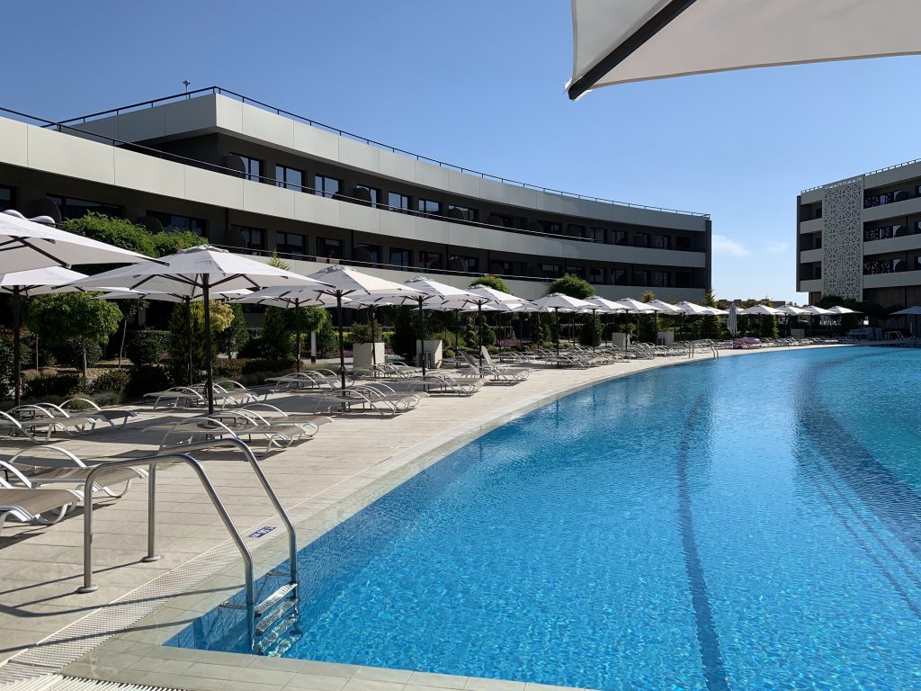 View of pool at All-Inclusive Aqua Paradise Resort