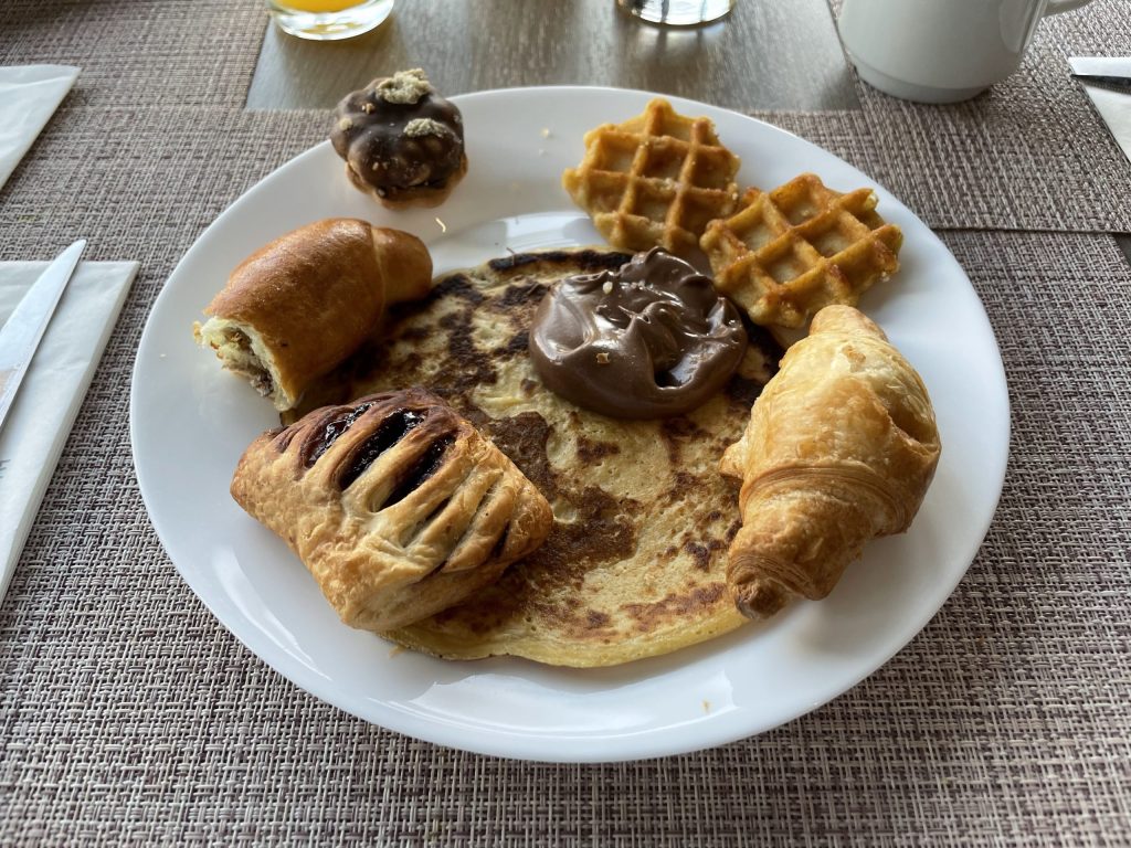 Crepes and pastries at All-Inclusive Aqua Paradise Resort